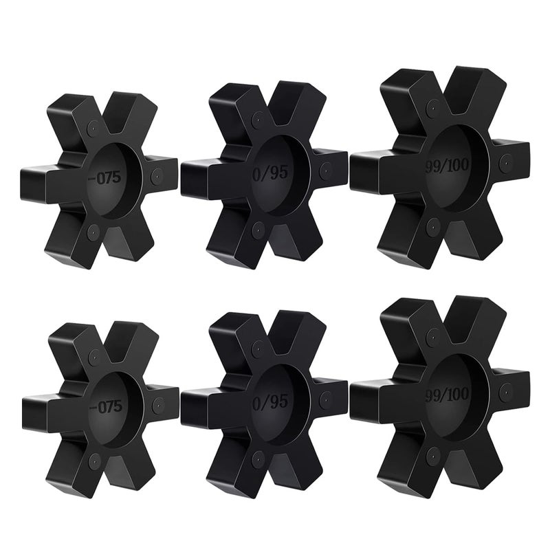 YXCCSE Flexible NBR Rubber Spider Insert Solid Spider Center Insert, Rubber Spider Insert Spider Center Insert for L Jaw Coupling L-Jaw Coupler (L075+L095+L100) - Image 1